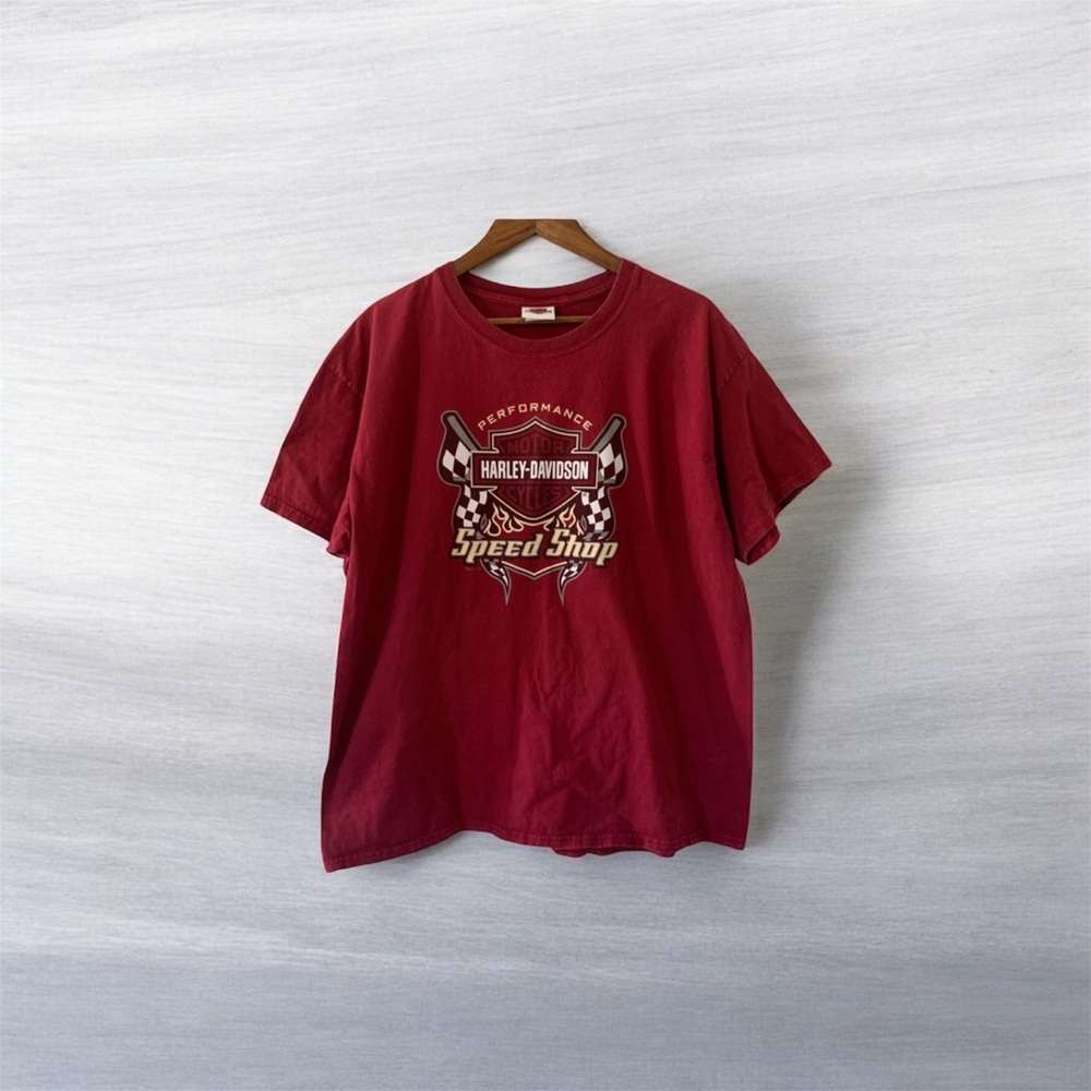 Harley-Davidson Burgundy Speed Shop Tee